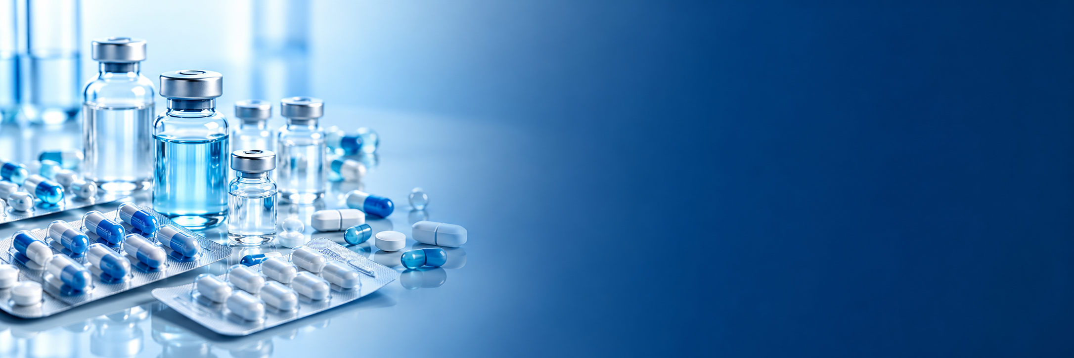 Frascos y presentaciones farmacéuticas del portafolio